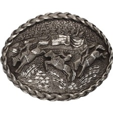 Bucking Bronc Bronco Horse Rider Rodeo Cowboy Western 1990s Vintage Belt Buckle
