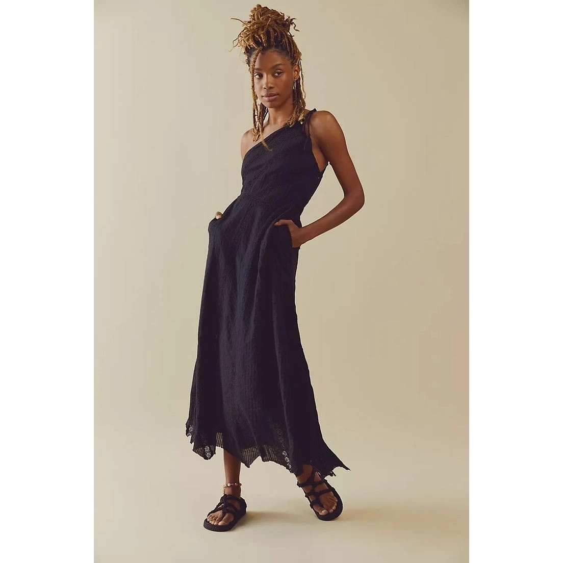 free people off the shoulder maxi dress Julietta Linen Off-The-Shoulder Maxi Dress