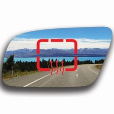 Blau Spiegelglas Links Beheizbar für Audi A8 D2 2000 - 2002