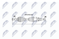 NTY Antriebswelle NPW-RE-030 FüR Renault