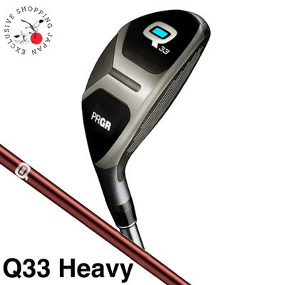 PRGR Golf Q Hybrid Utility Q33 33deg HEAVY Original Graphite Shaft Headcover New