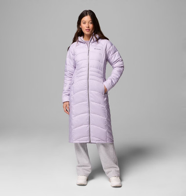 NWT Columbia Karis Gale Full Length Hooded Jacket Lavender Pearl