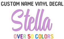 Custom Script Cursive Font Name Vinyl Decal Sticker Tumbler Car Window Gift