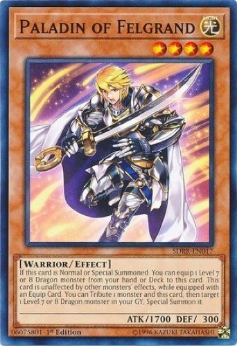 3 x Paladin of Felgrand (SDRR-EN017) - Common - 1st Edition - Bild 1 von 1