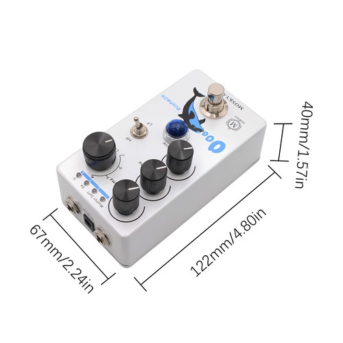 MOSKYAudio Distortion/Overdrive Guitar Effect Pedal 4 Mode Switch E0D6 - Picture 3 of 8