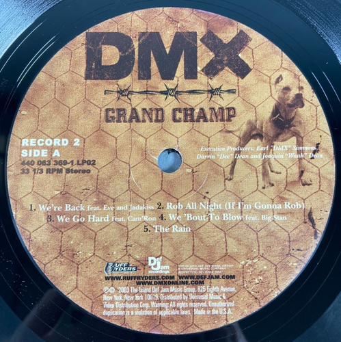 DMX Grand Champ 2x Double LP Vinyl Record w/Insert; 2003 OG 1st Pressing - Imagen 17 de 24