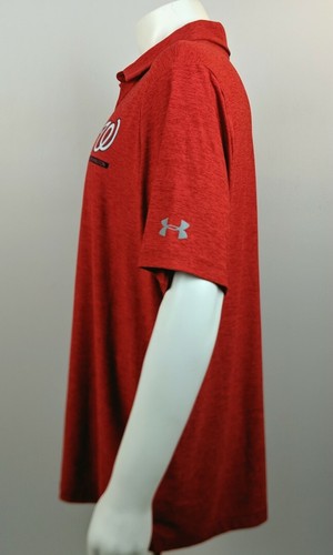 Camisa polo Under Armour MLB para hombre Washington Nationals Heatgear roja talla 2XL NUEVA CON ETIQUETAS - Imagen 5 de 8