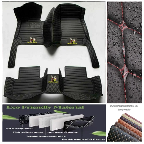 For Dodge Challenger RT Scat Pack Car Floor Mats Custom Auto Carpet Waterproof - Imagen 9 de 44