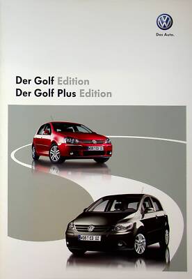 241984) VW Golf V + Plus Edition Brochure 02/2008