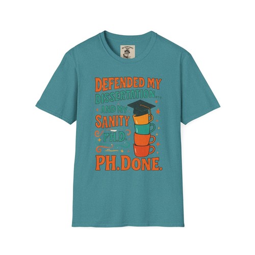 Ph D Graduate Unisex T-Shirt, Doctoral Graduation Gift, Ph Done Shirt - Picture 30 of 65