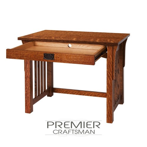 Mission 36" Computer Desk Stickley Style Small Craftsman Arts Crafts Minimalist - Picture 2 of 4