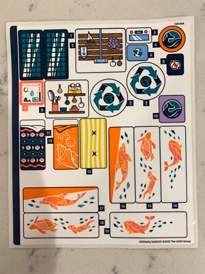 LEGO STICKER SHEET for 41734 Sea Rescue Boat, New & Genuine | eBay