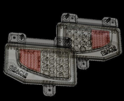 Oracle Rear Bumper LED Reverse Lights w/PNP Harness-6000K Fits Jeep Gladiator JT - Picture 2 of 10