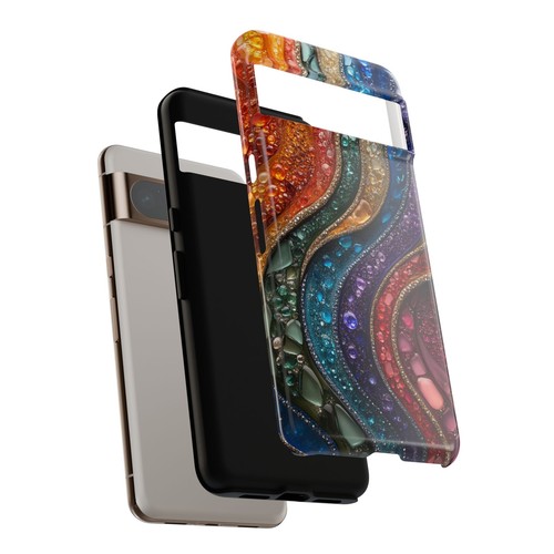 Phone-Ink Google Pixel Tough Cover Case - Gemstone Motion Crystals - 第 23/55 張圖片