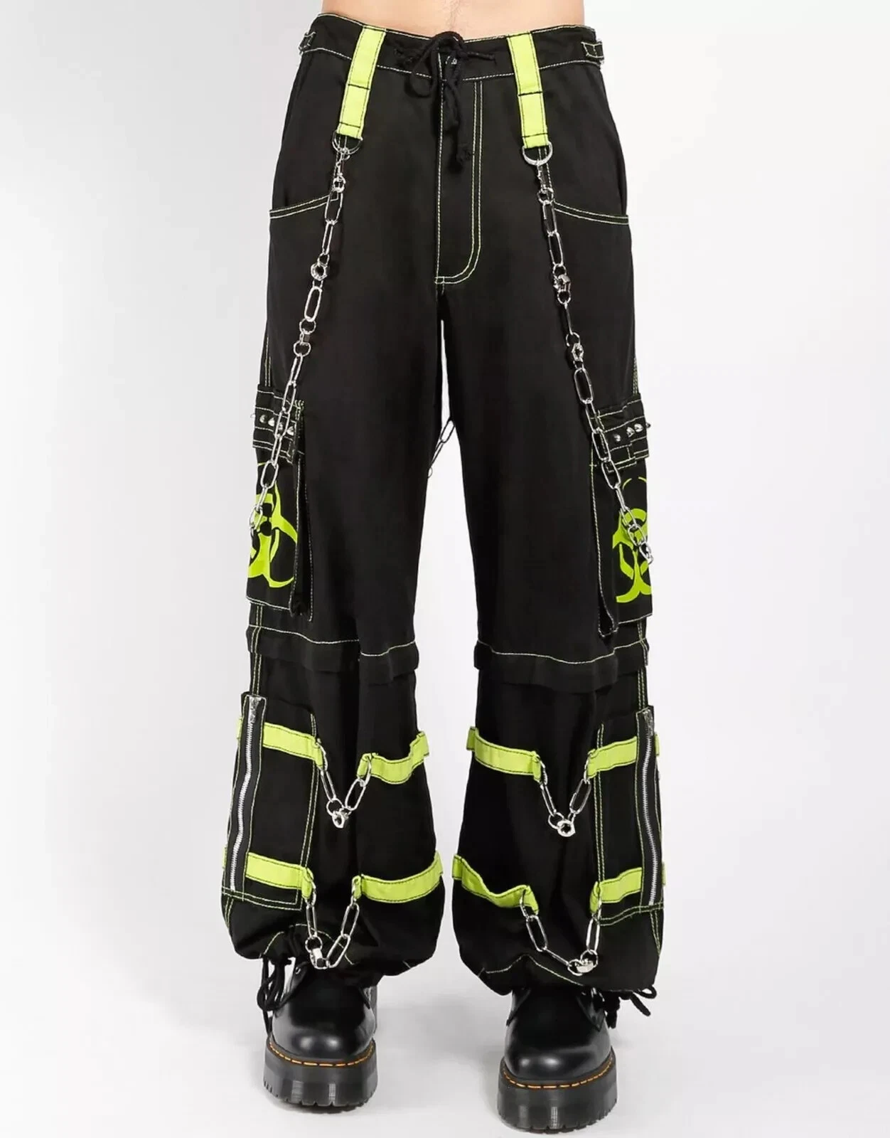 Goth Punk Techwear Cargo Pants Biohazard Chains Cyber Streetwear Rave Unisex
Opens in a new window o