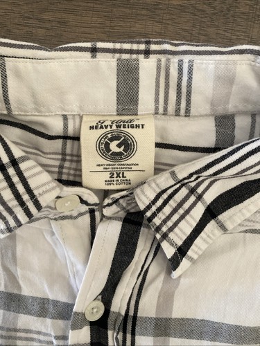 VTG G-Unit Heavyweight Men 2XL Plaid Short Sleeve Button Up Shirt - Picture 5 of 7