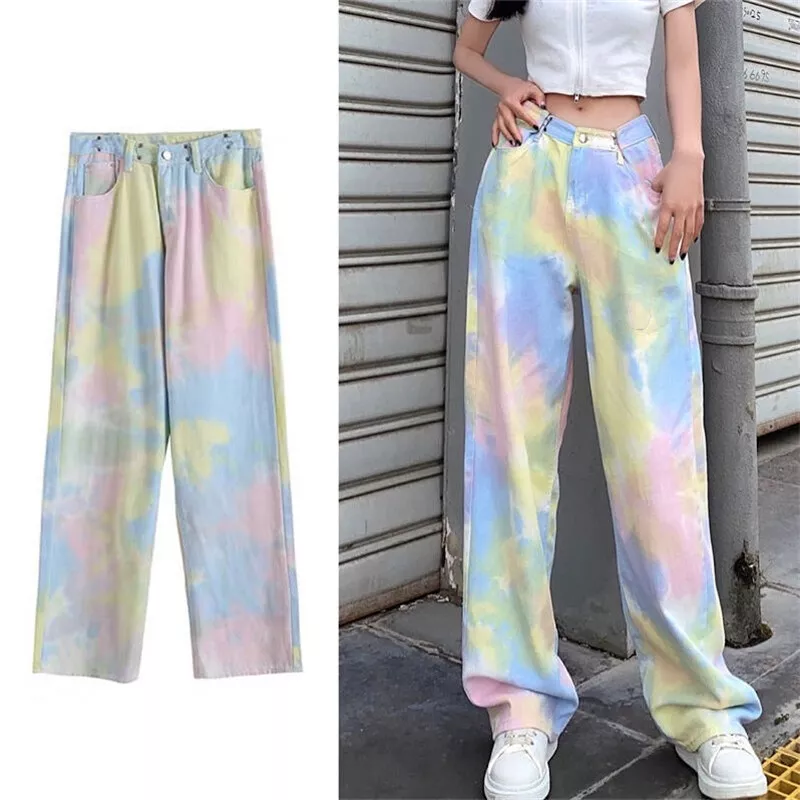 Rainbow high sale waisted jeans