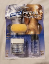 GRAFTOBIAN METAL MANIA FACE BODY PAINT POWDERED METAL STAGE SILVER PROFESSIONAL