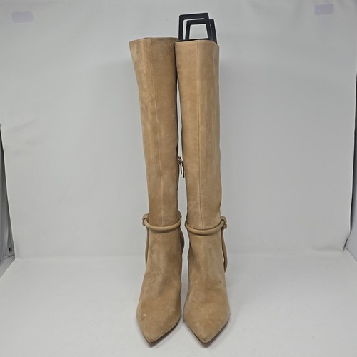 Vince Camuto Carlymas Tortilla Color Suede Nude Knee High Boots Size 7 - Picture 2 of 7