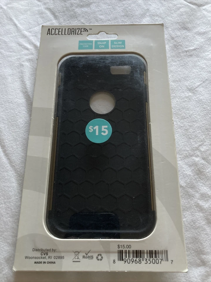 Accellorize 35007 Protective Case For Iphone 6 - Gold Black Foto 3 de 3