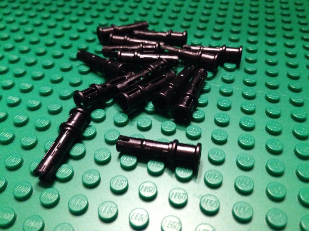 LEGO / Lot Of 15 Black / 2M Fric. Snap W-Cross Hole / Pin