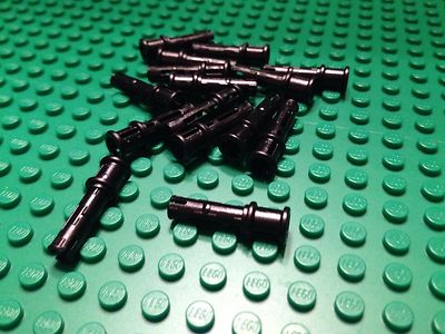 LEGO / Lot Of 15 Black / 2M Fric. Snap W-Cross Hole / Pin LEGO / Lot Of 15 Black / 2M Fric. Snap W-Cross Hole / Pin