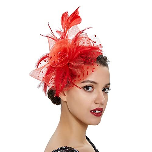 Fascinators Hat for Women Tea Party Headband Kentucky Derby  display picture 1