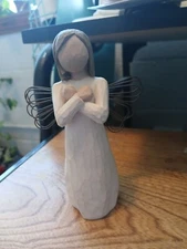 WILLOW TREE FIGURINE SIGN FOR LOVE DEMDACO ANGEL  BY SUSAN LORDI