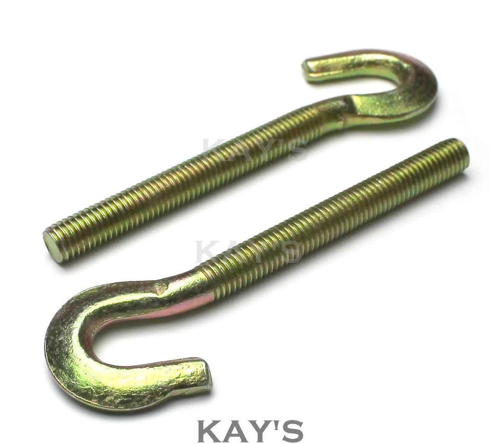 KAYFAST THREADED HOOK BOLTS M6 M8 M10 M12 FORGED CHEMICAL RESIN CATENARY WIRE HANGING