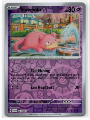 #ad #ad Pokemon Paldea Evolved Reverse Holo 085 193 Slowpoke $1.49