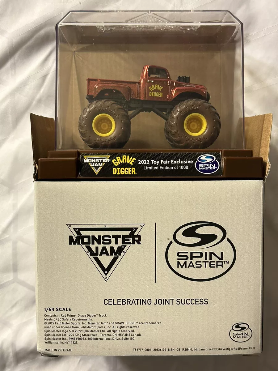 2022 Spin Master Monster Jam Toy Fair Exclusive Grave Digger Pickup 1 1000
