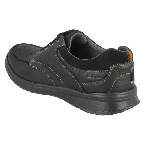 Zapatos informales con cordones Clarks 'Cotrell Edge' de cuero graso para hombre - ajuste G & H - Imagen 5 de 21