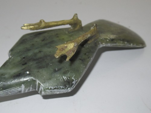 Egyptian Ibis Bird Figurine Hand Carved Sculpture Soap Stone Brass Statue Thoth - Picture 19 of 22
