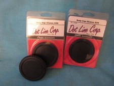 Three Canon EOS Camera Body Caps for EOS Digital/Film SLR Cameras