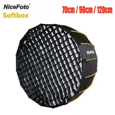 NiceFoto Dome Umbrella Grid Softbox 70/90/120cm Foldable For Studio Photography