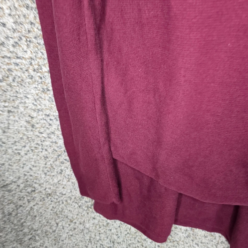 Top túnica pulóver Jill Pure Jill para mujer pequeño borgoña mezcla de algodón damas Foto 3 de 4