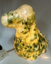 Rare Brontosaurus Dinosaur Lamp Night Light Tested Works Multi Color Greens T-18