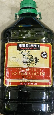 Kirkland Signature EVOO SPANISH Extra Virgin Olive Oil 101.44 oz Bottle 3 Liters