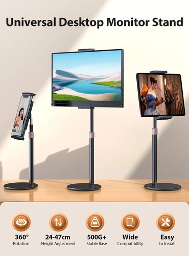 UPERFECT Rotating Portable Monitor Stand Height Adjustable Vesa Monitor Tablet - Picture 2 of 8