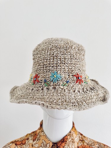 Hat Hemp Handmade Natural Nepal Summer Cap Unisex Sun Hippie Beach Outdoor Eco - Picture 12 of 20