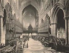 Cathedral Interior Chester UK Art Print Reproduction of c1900 Photo 8"x6" *P10
