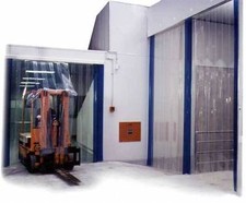 PVC Strip Curtain / Door Strip Kit - 2.5m (w) x 3m (d) - 300mm x 3mm Strips
