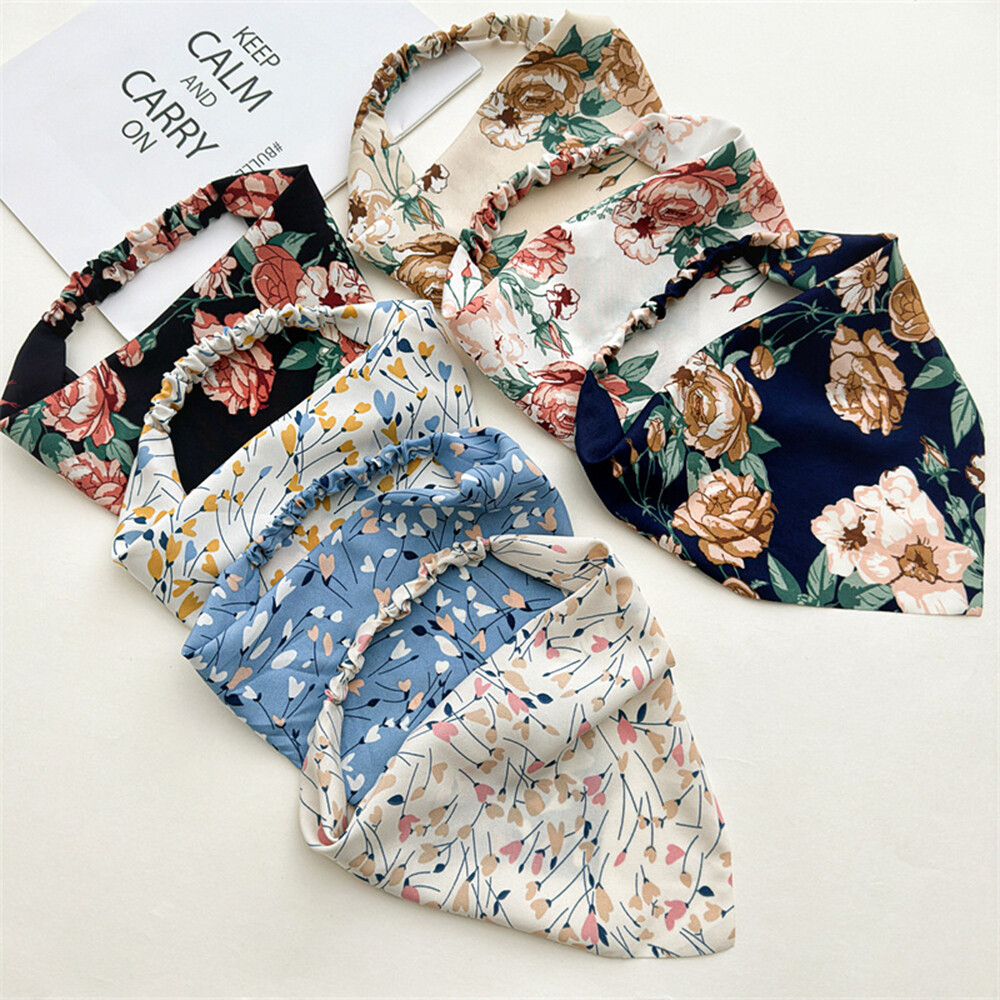 7 Unids/Set Bandana De Mujer Banda De Pelo De Encaje Bufanda Pañuelos ”