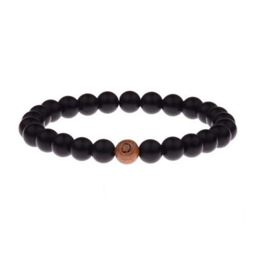 Couples Distance Bracelets Natural Wood Stone White And Black Yin Yang Bracelets - Picture 22 of 28