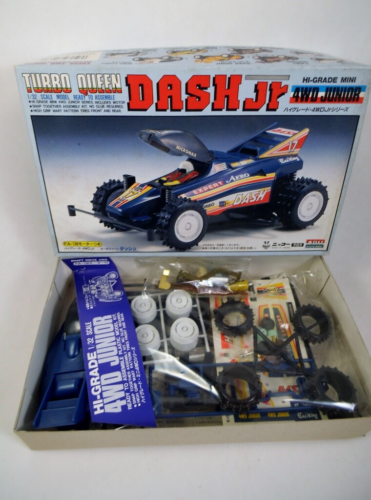 アオアシ　1〜32 Vintage ARII Japan 1/32 Mini 4WD Turbo Queen Dash Jr. Nikko