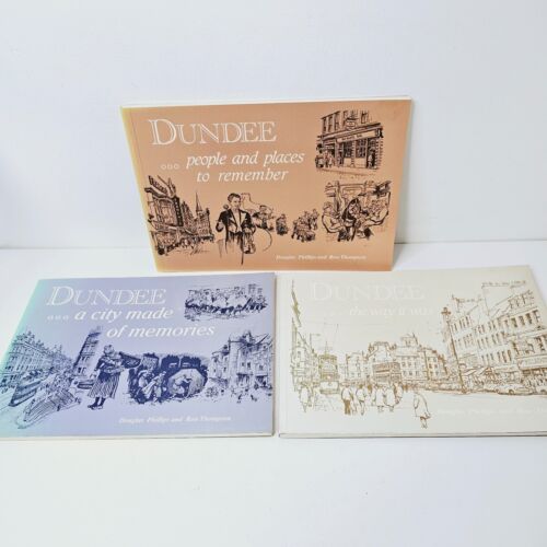 Dundee Douglas Phillips Paperback Books Scotland history drawings art - Foto 1 di 24
