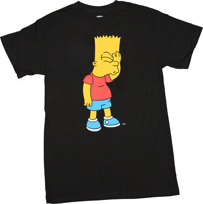The Simpsons New Adult T-Shirt - Bart Simpson Standing Doh Image