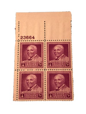 1948 3 Cent Dr. George Washington Carver Us Stamp #23653 - Block Of 4 | Ebay