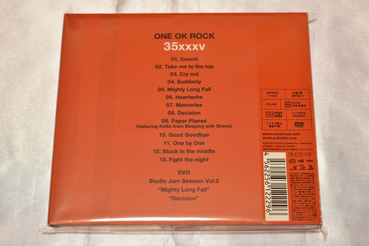 One OK Rock 35xxxv First Limited Edition CD DVD One OK Rock 35xxxv First Limited Edition CD DVD