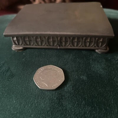 Vintage Pewter HAUGRUD BRAND Cigarette Case -Box-NORWAY-HAUGRUD 301 - Image 1 of 4